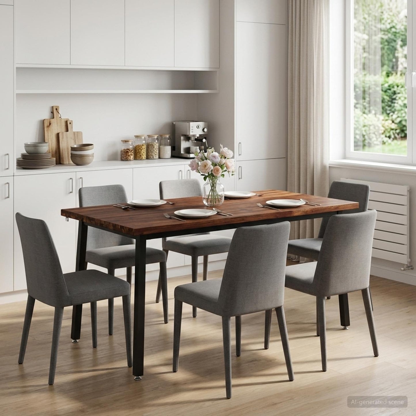vidaXL Τετράγωνο Τραπέζι Φαγητού 160 x 70 x 75 εκ. Στερεό Ξύλο Ακακίας