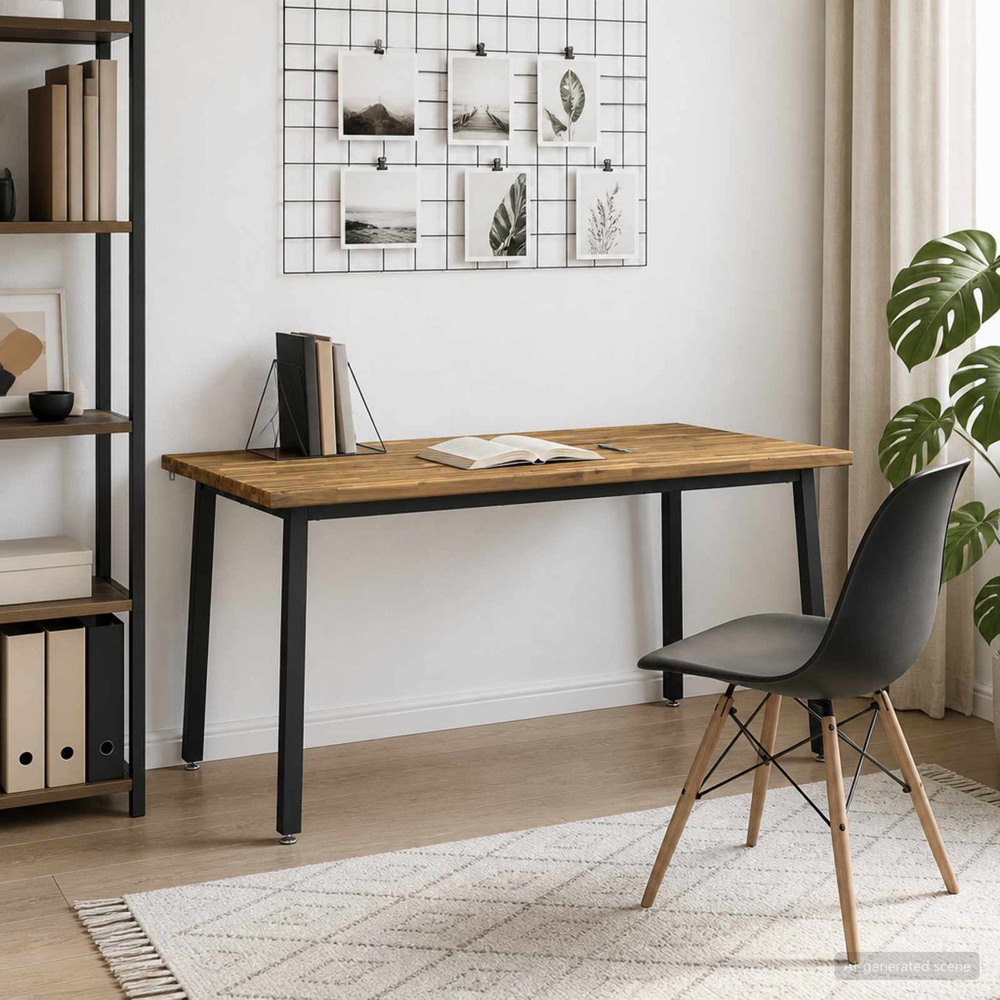 vidaXL Τετράγωνο Τραπέζι Φαγητού 160 x 90 x 75 cm Στερεό Ξύλο Ακακίας