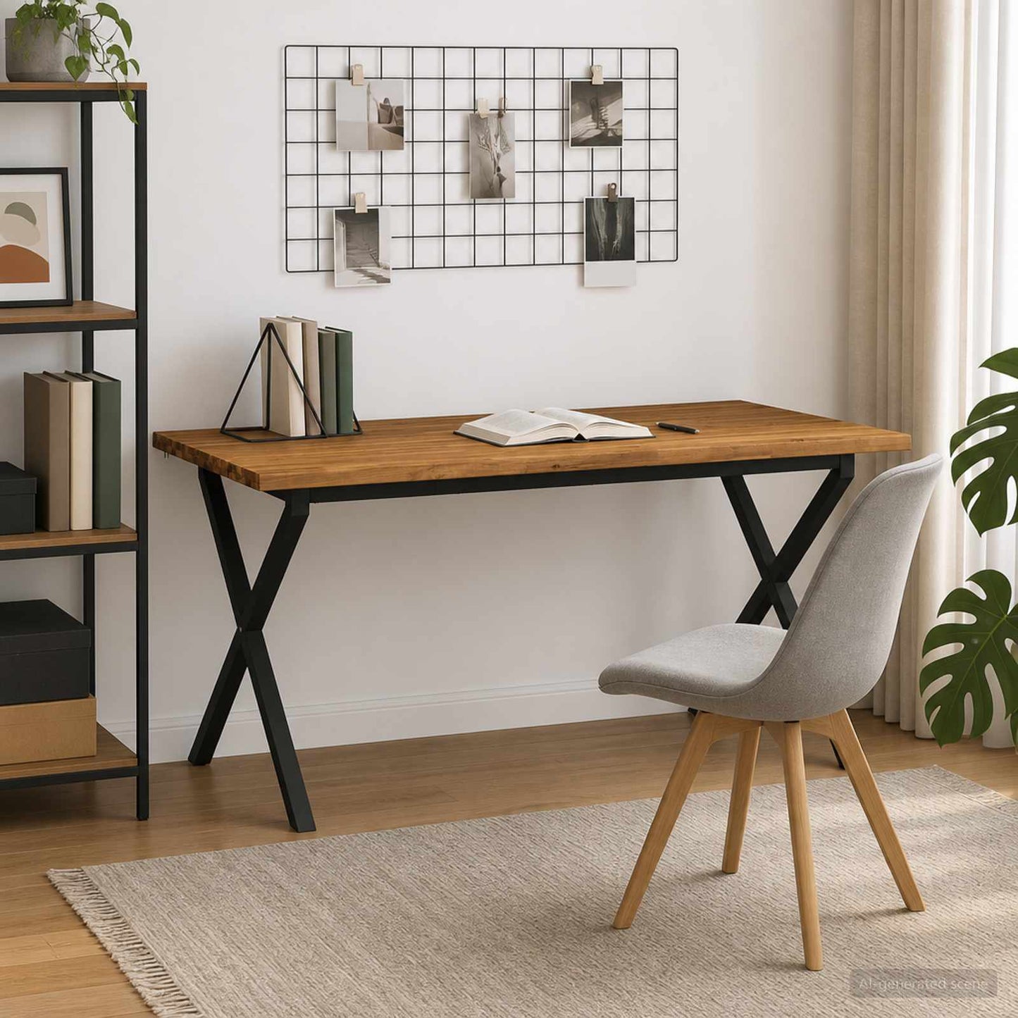 vidaXL Τραπέζι Φαγητού με Ζωντανό Χείλος 160 x 90 x 75 cm