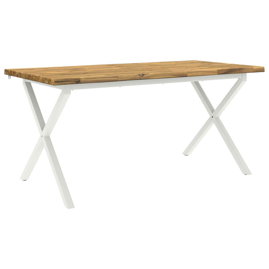 vidaXL Τραπέζι Φαγητού με Ζωντανό Χείλος 160 x 80 x 75 cm