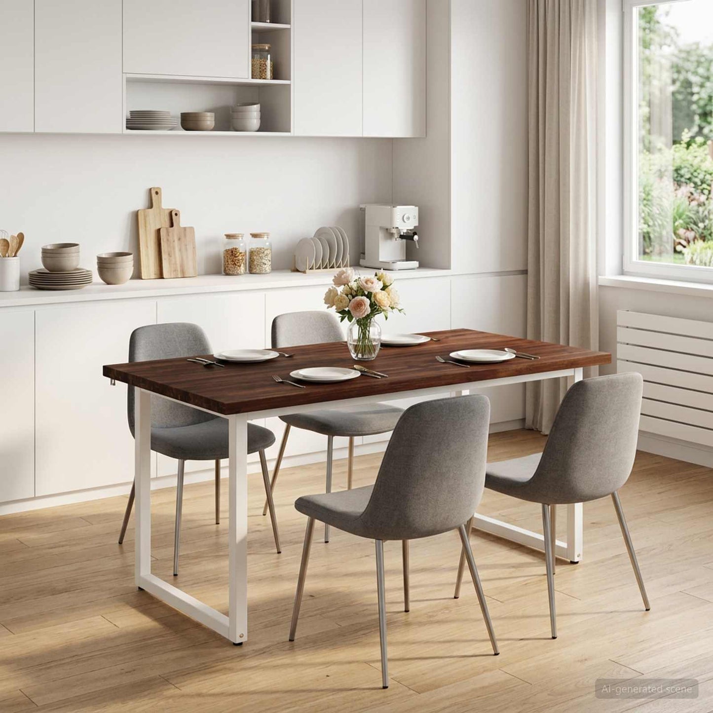 vidaXL Τετράγωνο Τραπέζι Φαγητού 160 x 70 x 75 εκ. Στερεό Ξύλο Ακακίας