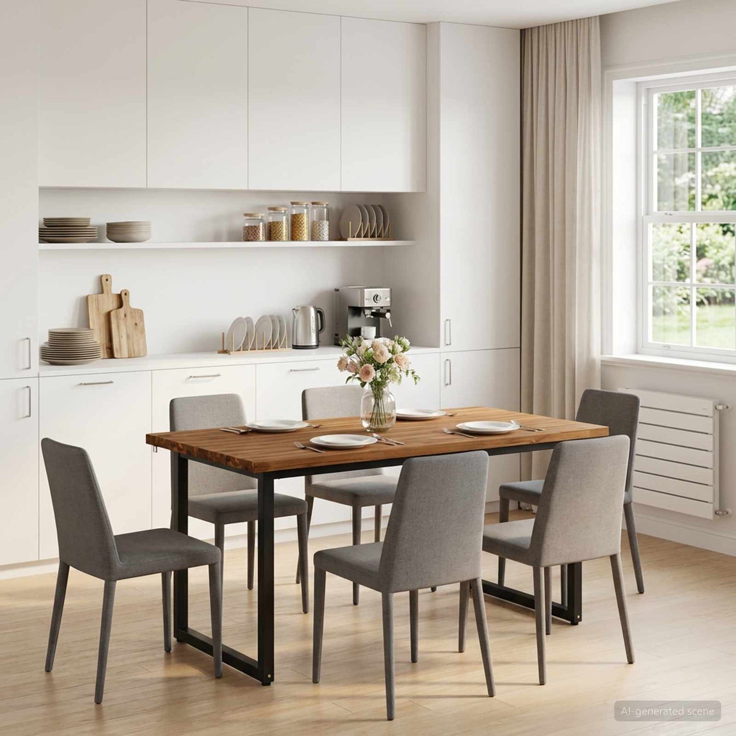 vidaXL Τετράγωνο Τραπέζι Φαγητού 160 x 70 x 75 εκ. Στερεό Ξύλο Ακακίας