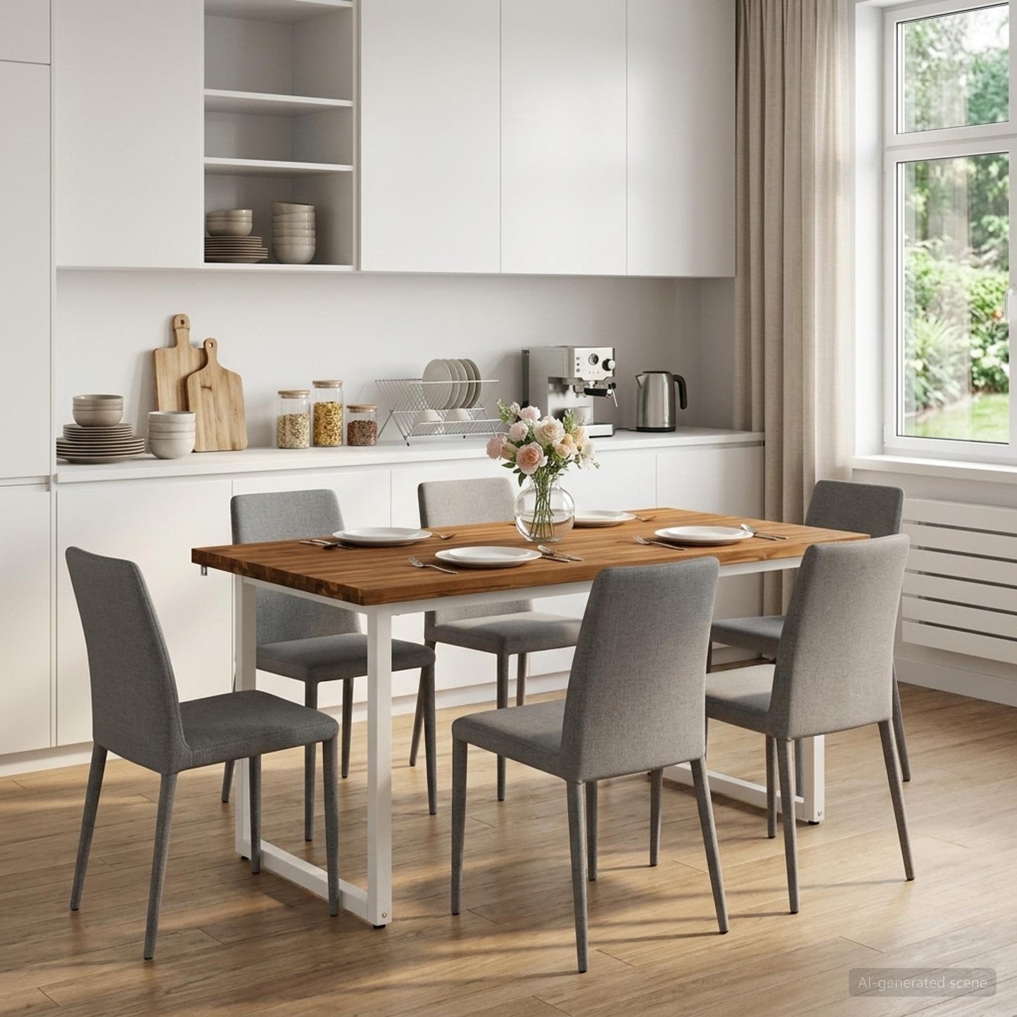 vidaXL Τετράγωνο Τραπέζι Φαγητού 160 x 70 x 75 εκ. Στερεό Ξύλο Ακακίας