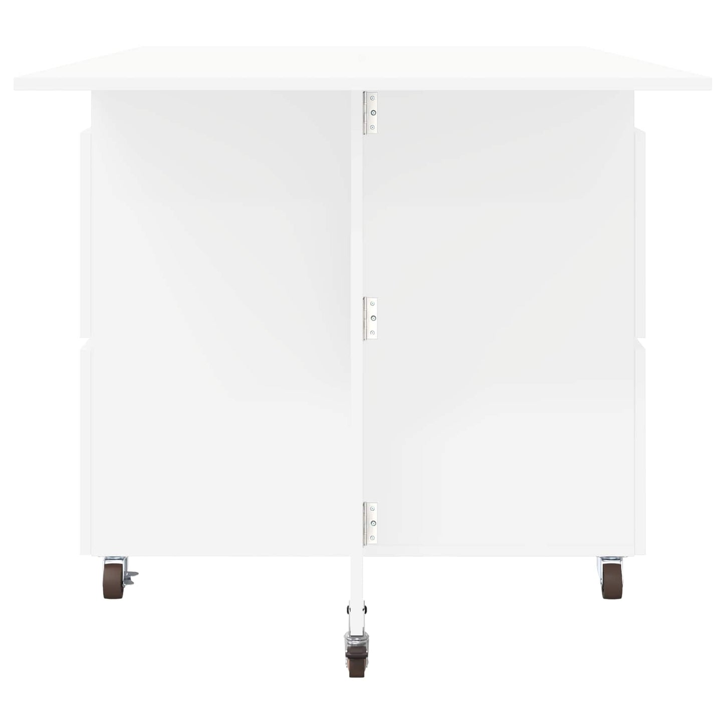 vidaXL Τραπέζι φαγητού 140 x 80 x 77 cm Επεξεργασμένο Ξύλο Λευκό