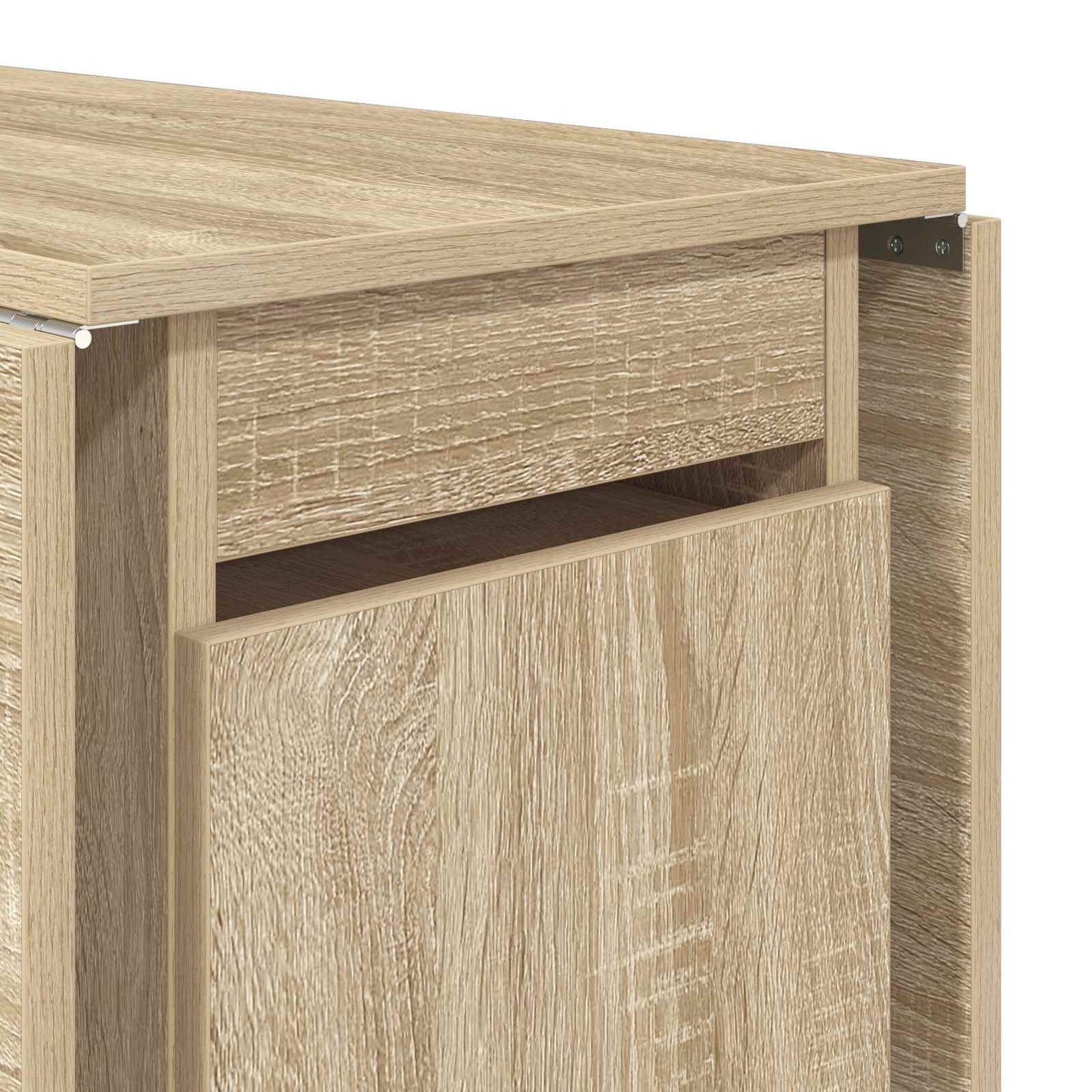 vidaXL Τραπέζι φαγητού 140 x 80 x 77 cm Επεξεργασμένο Ξύλο Sonoma Δρυς