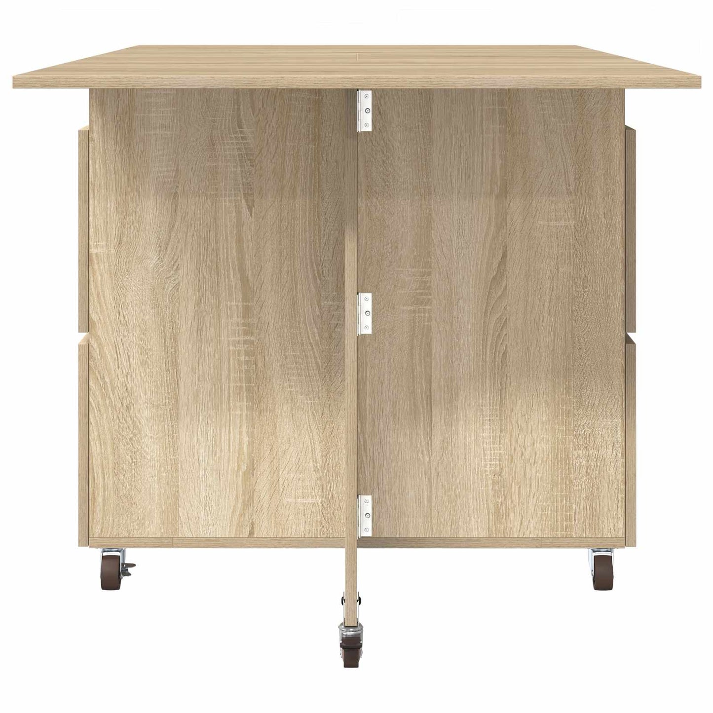 vidaXL Τραπέζι φαγητού 140 x 80 x 77 cm Επεξεργασμένο Ξύλο Sonoma Δρυς
