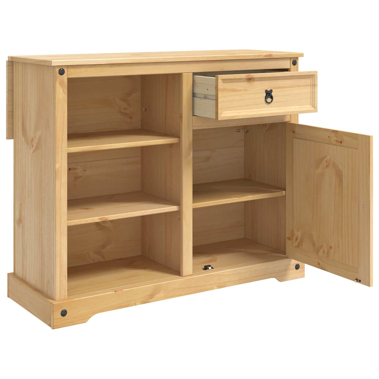 vidaXL Καρότσι Κουζίνας 2 pcs Κερί Μέλι 112 x 70 x 91,5 εκ Μασίφ Πεύκο