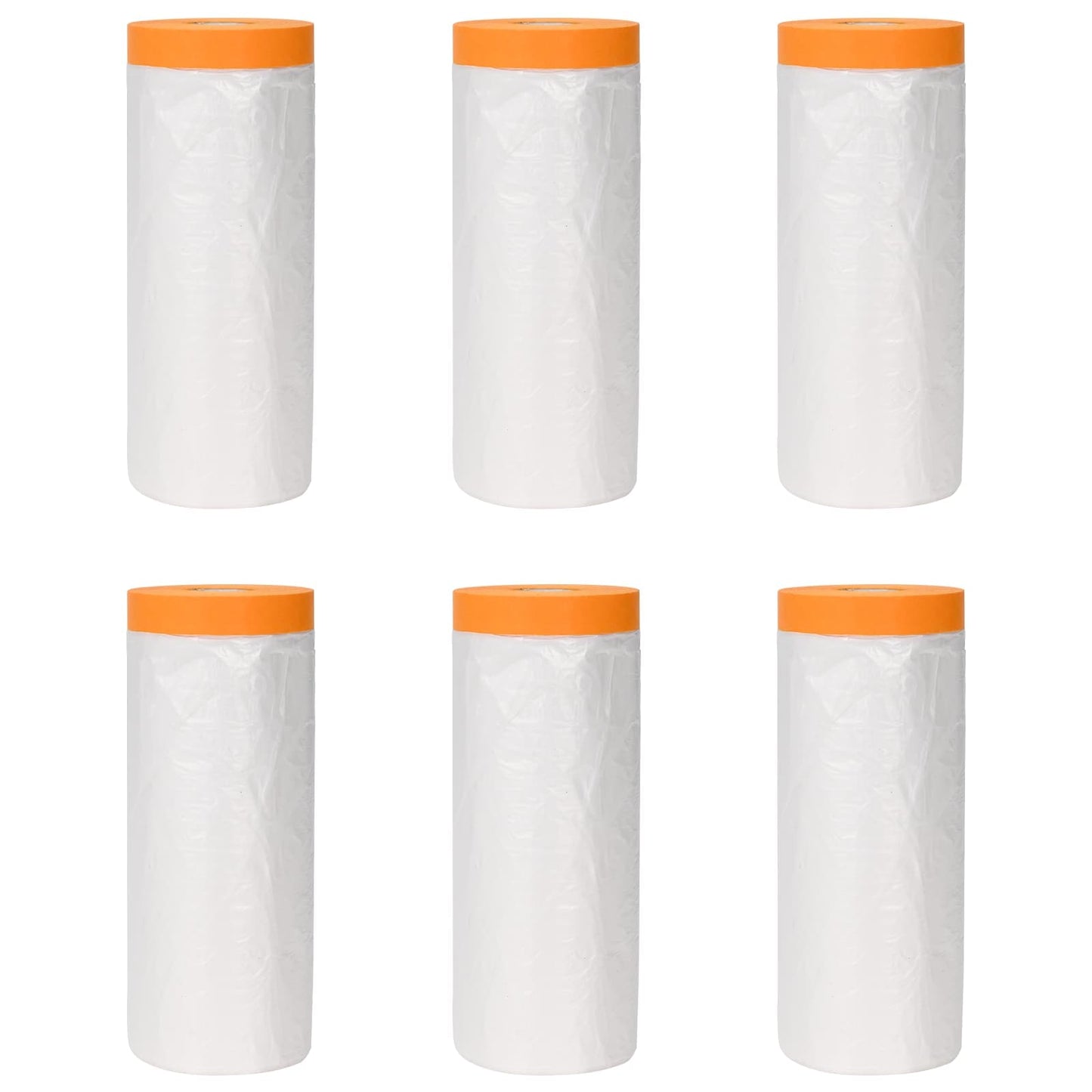 vidaXL Φύλλο σκόνης με κολλητική ταινία 6 pcs Διαφανές 210 x 2000 εκ.