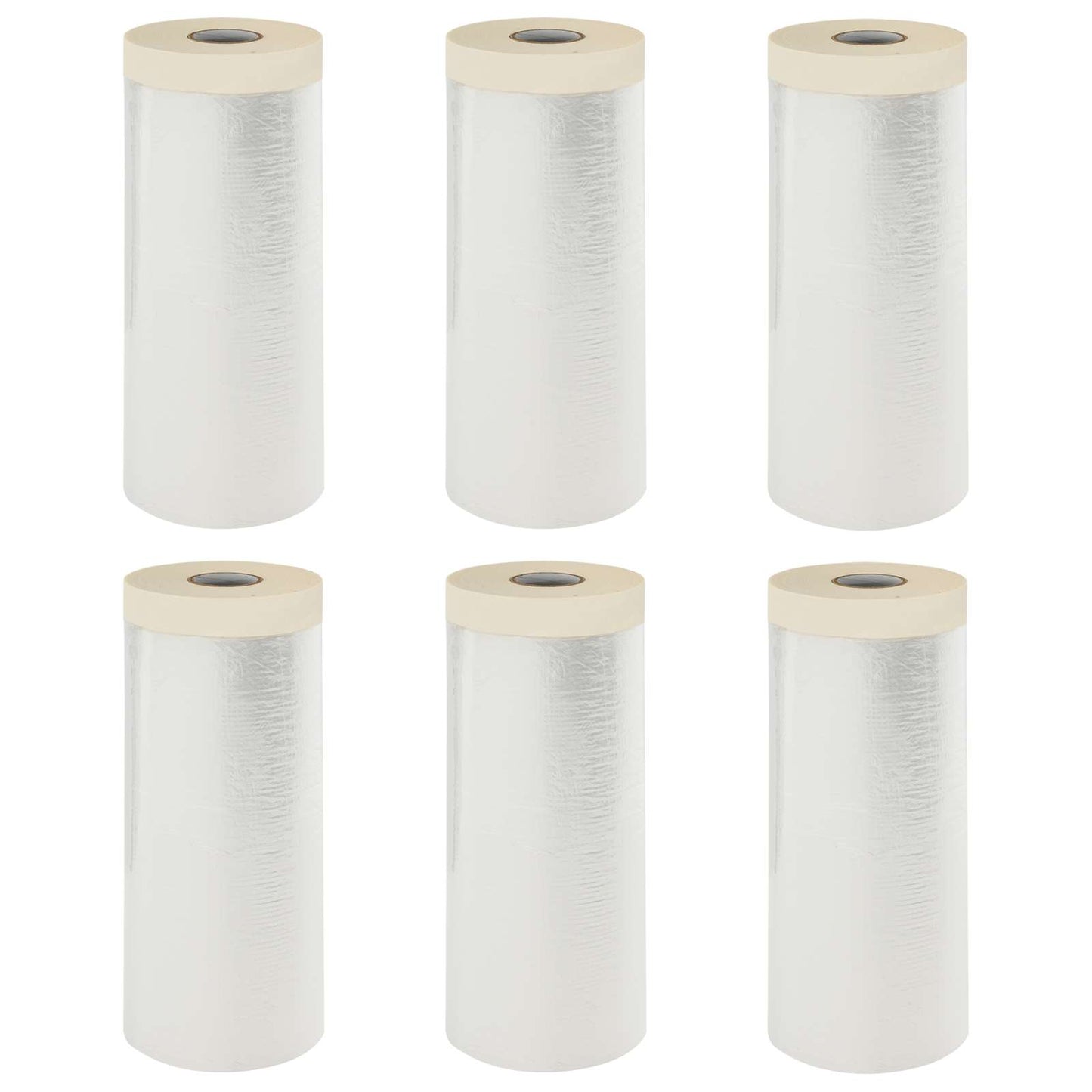 vidaXL Φύλλο Σκόνης με Κολλητική Ταινία 6 pcs Διαφανές 110 x 3300 εκ
