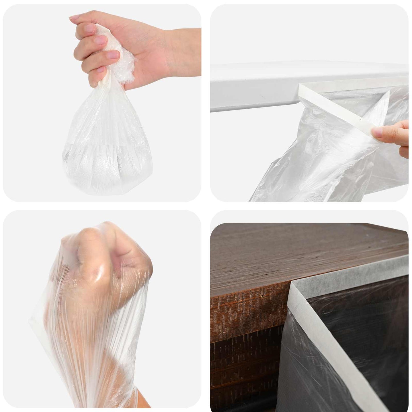 vidaXL Φύλλο Σκόνης με Κολλητική Ταινία 12 pcs Διαφανές 240 x 2000 εκ.