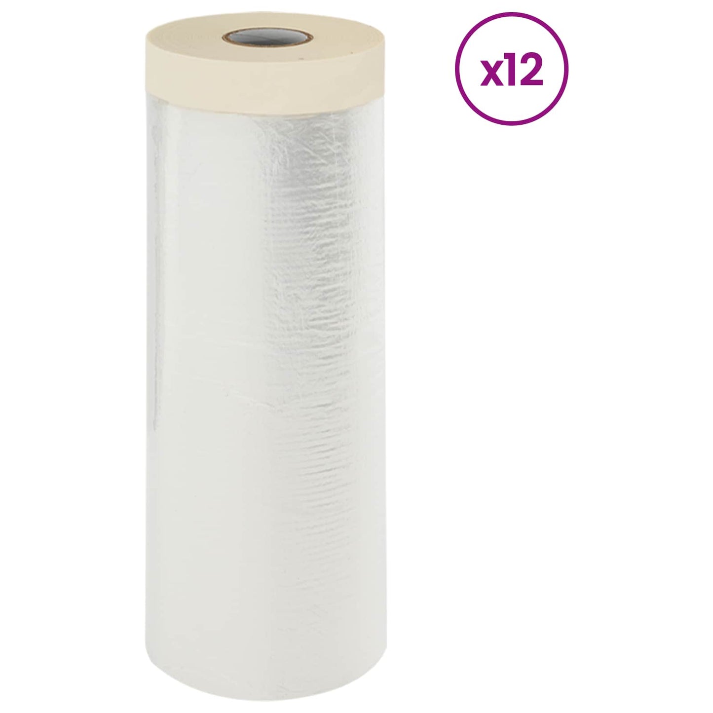 vidaXL Φύλλο Σκόνης με Κολλητική Ταινία 12 pcs Διαφανές 270 x 1600 εκ.