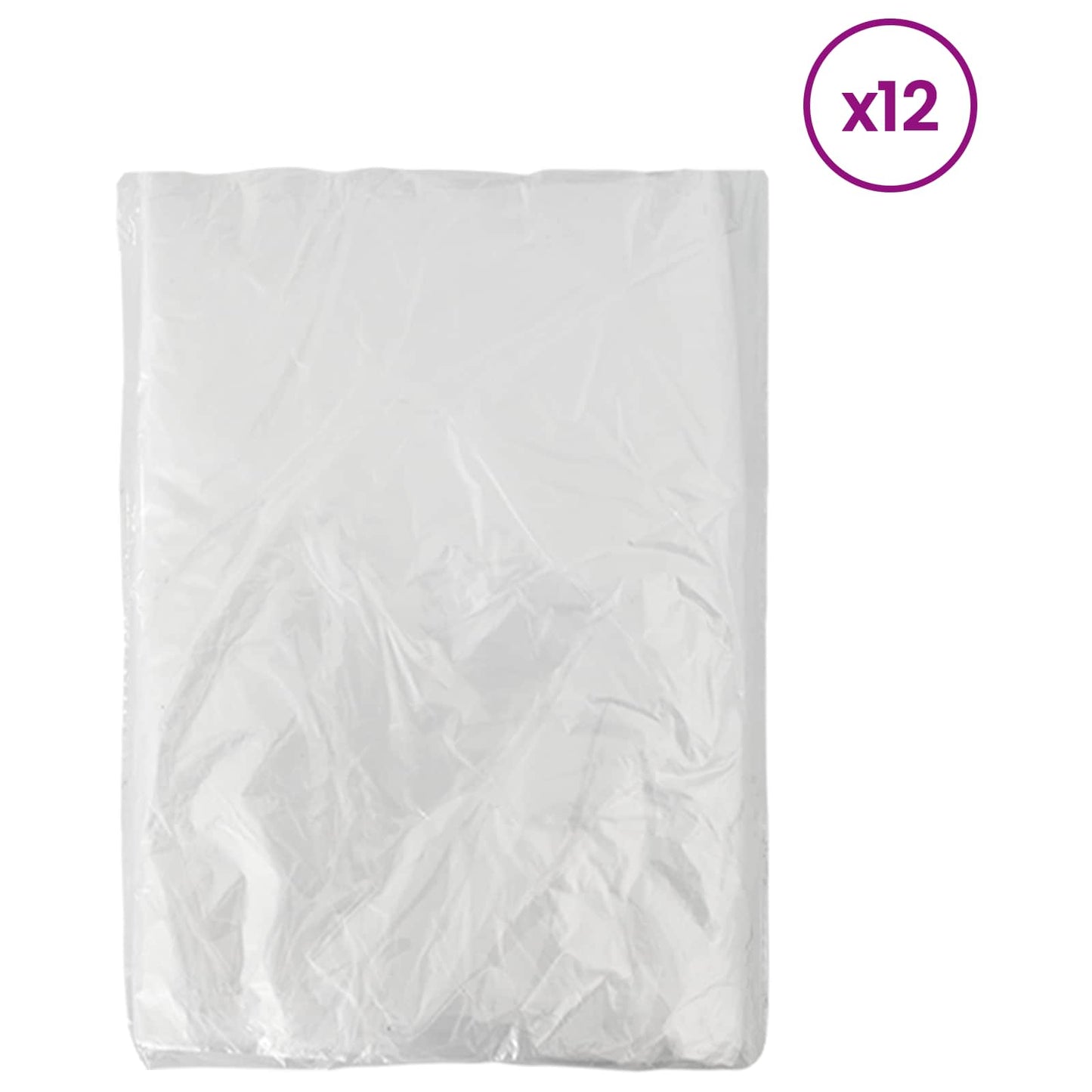 vidaXL Φύλλο σκόνης 12 pcs Διαφανές 400 x 500 cm HDPE