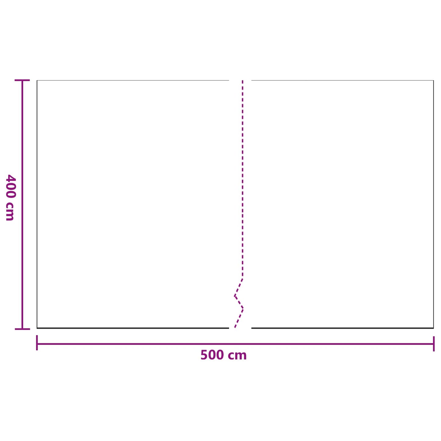 vidaXL Φύλλο σκόνης 12 pcs Διαφανές 400 x 500 cm HDPE