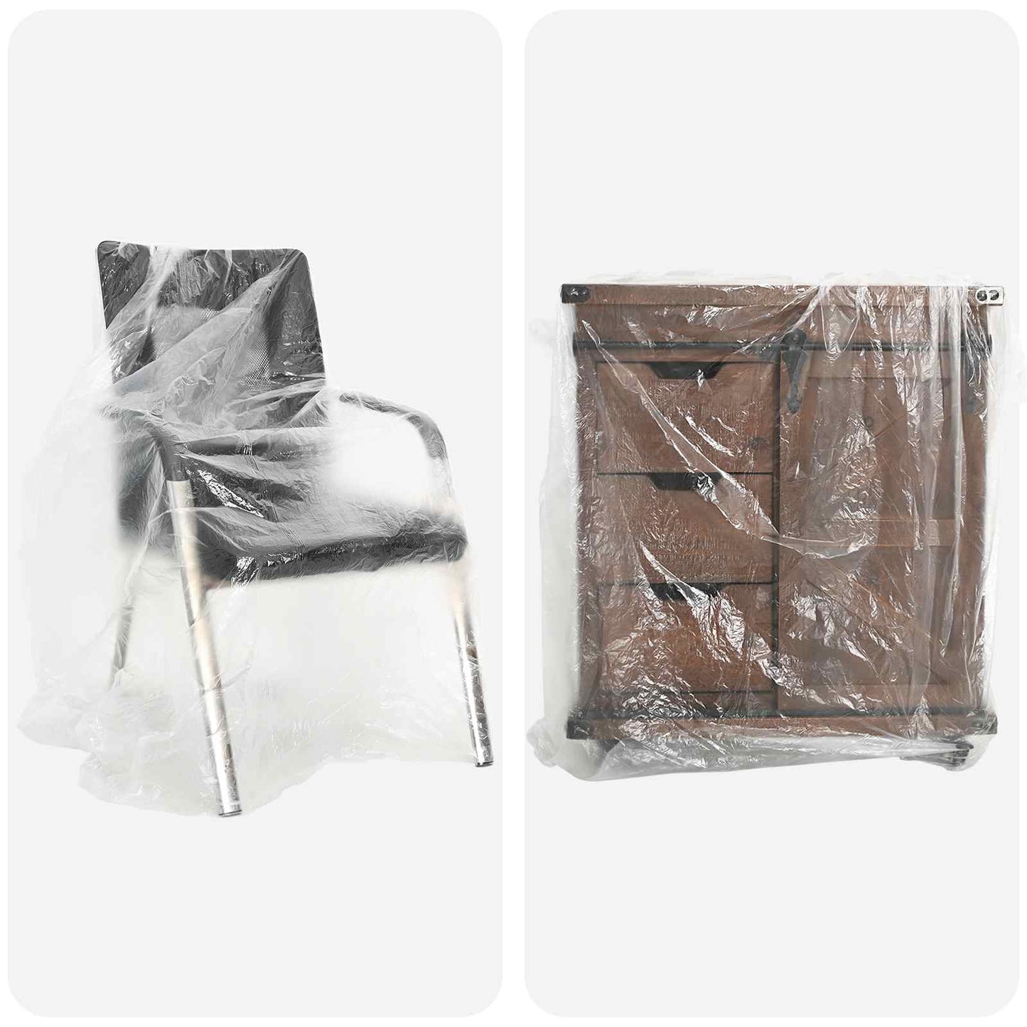 vidaXL Φύλλο σκόνης 12 pcs Διαφανές 400 x 500 cm HDPE