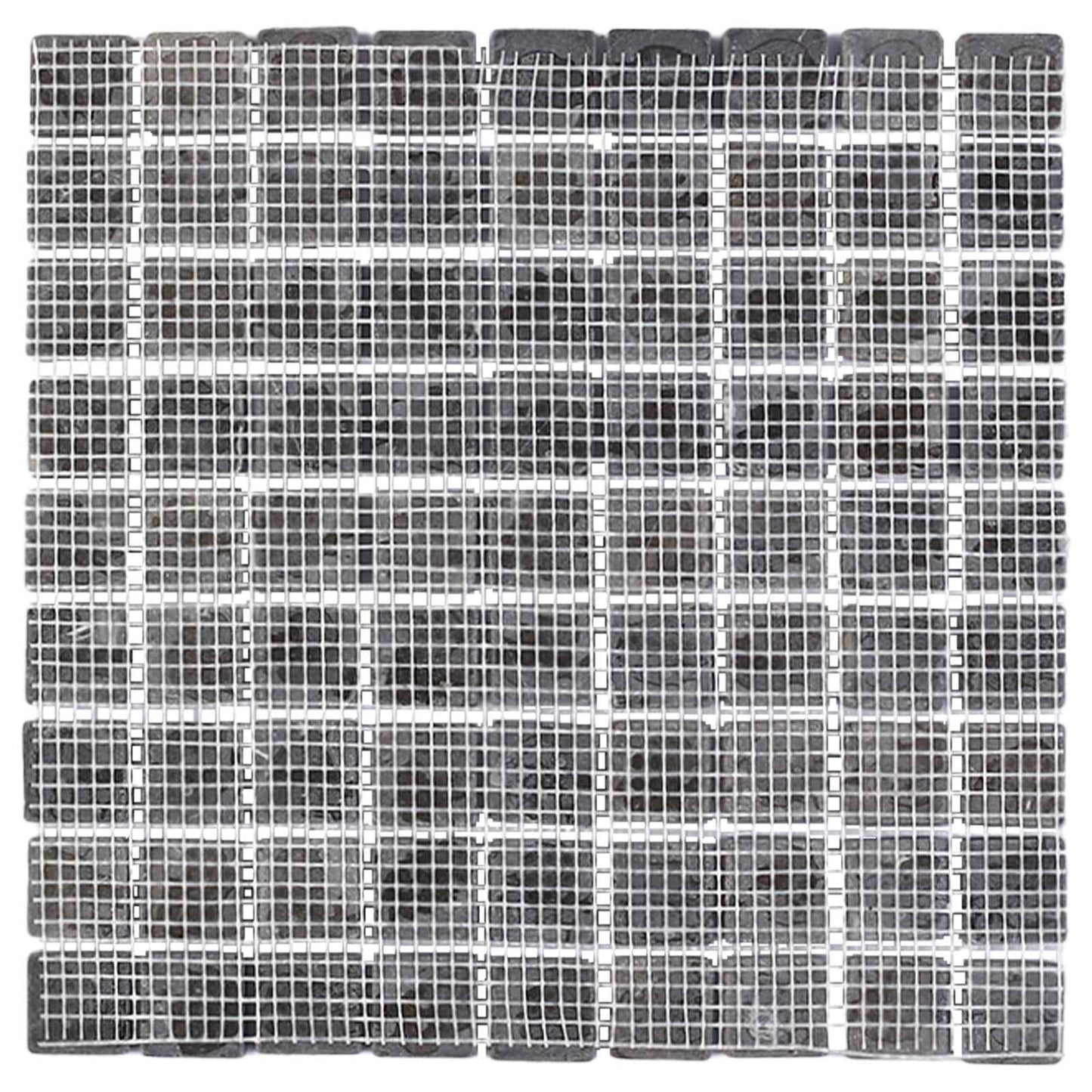 vidaXL Πλακίδια Μωσαϊκού Γκρι 30 x 30 cm Μάρμαρο