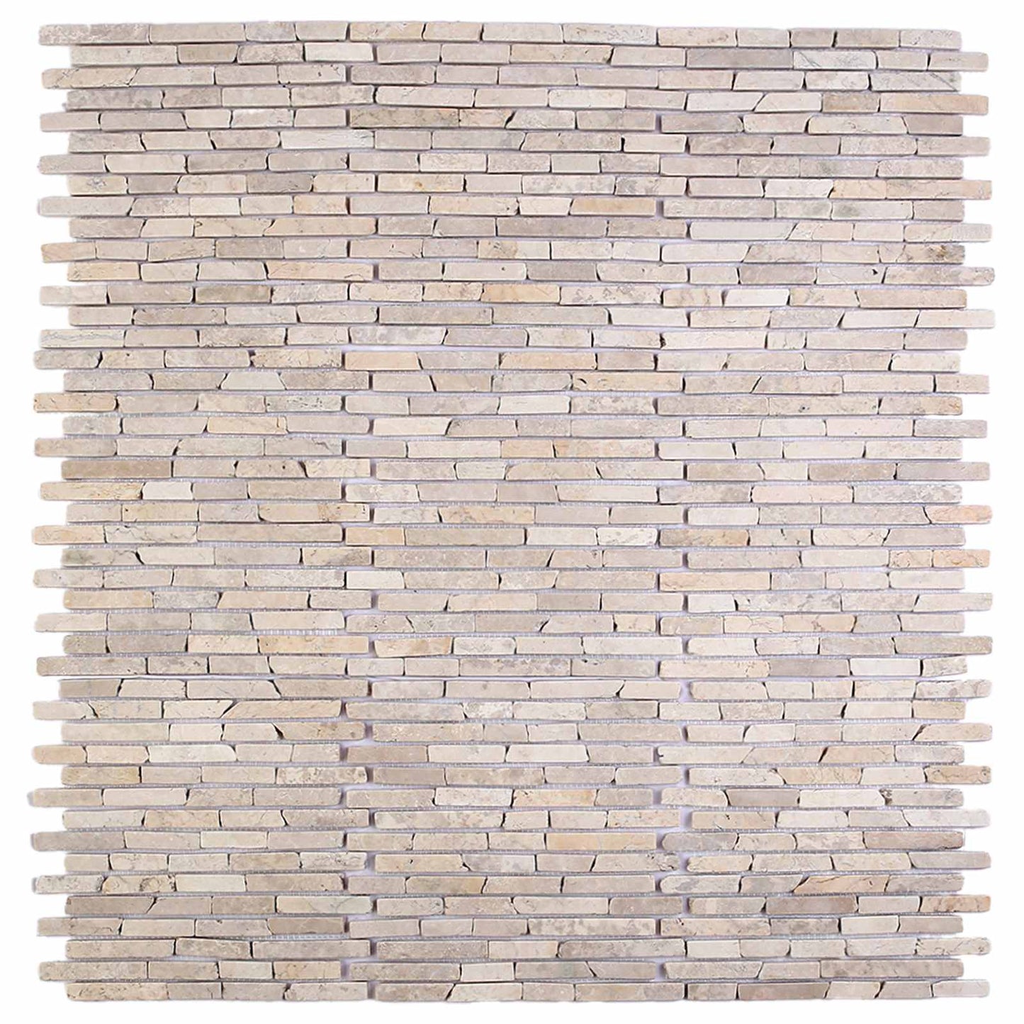 vidaXL Πλακίδια Μωσαϊκού Κρεμ 30 x 30 cm Μάρμαρο