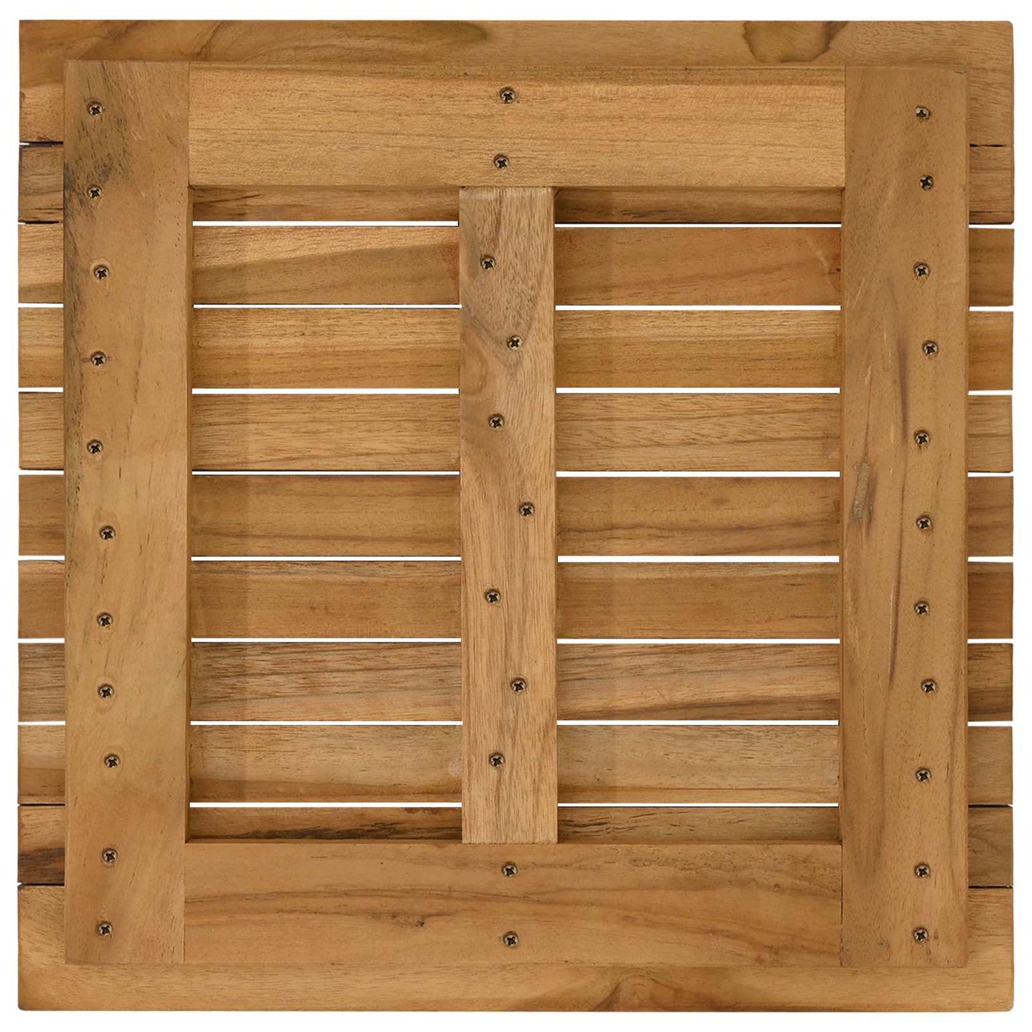vidaXL Καπάκι τραπεζιού 50 x 50 x 3,5 εκ τετράγωνο Στερεό Ξύλο Τίκ