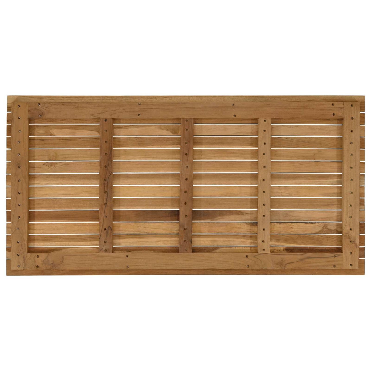 vidaXL Καπάκι τραπεζιού 110 x 55 x 3,5 εκ. Ορθογώνιος Στερεό Ξύλο Τίκ
