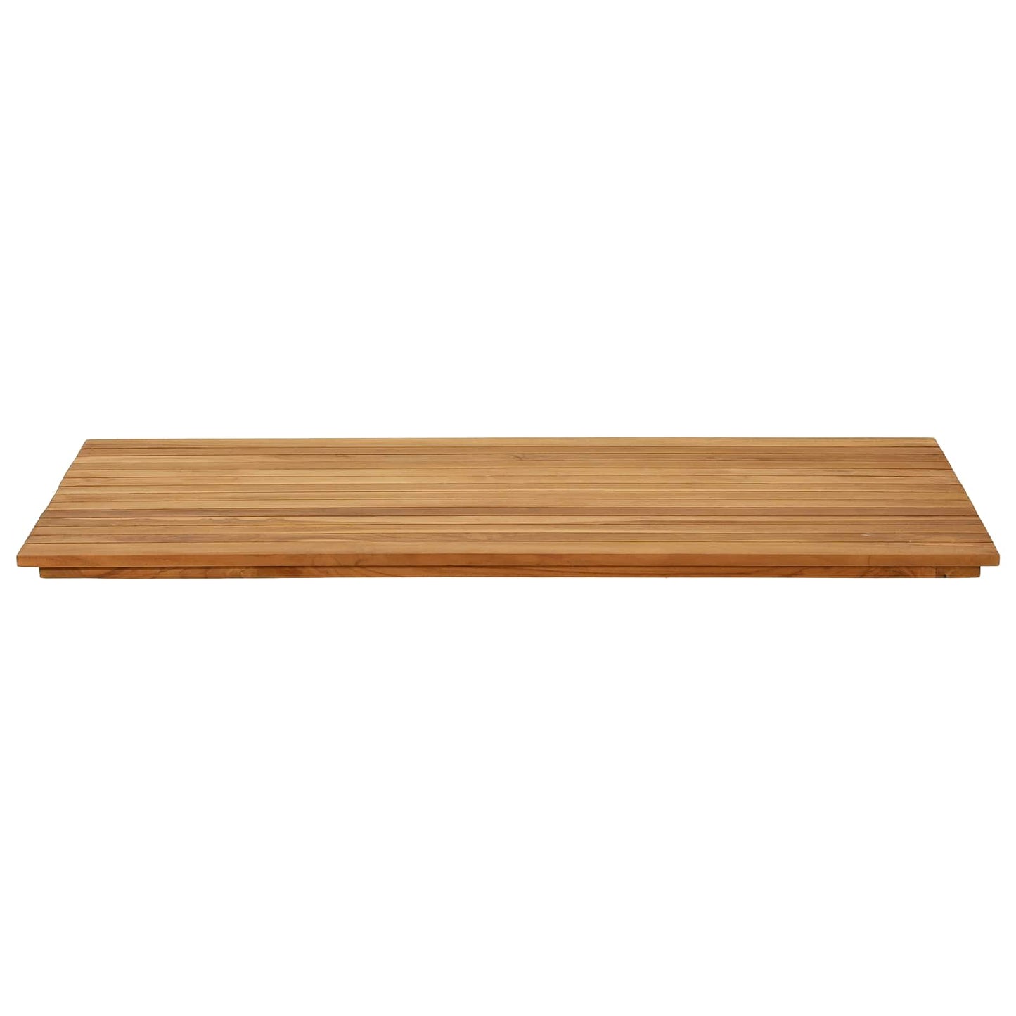 vidaXL Καπάκι τραπεζιού 110 x 55 x 3,5 εκ. Ορθογώνιος Στερεό Ξύλο Τίκ