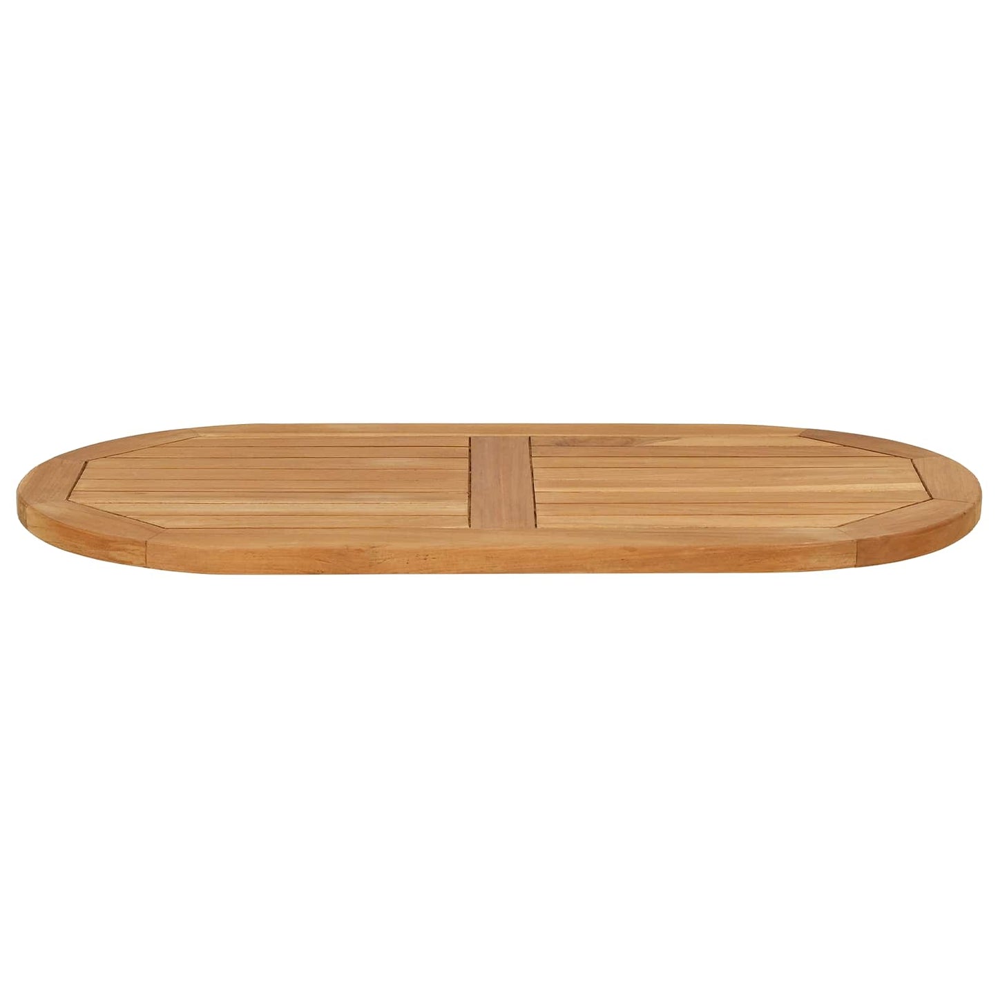 vidaXL Καπάκι τραπεζιού 80 x 40 x 2,5 cm Ωοειδής Στερεό Ξύλο Τίκ