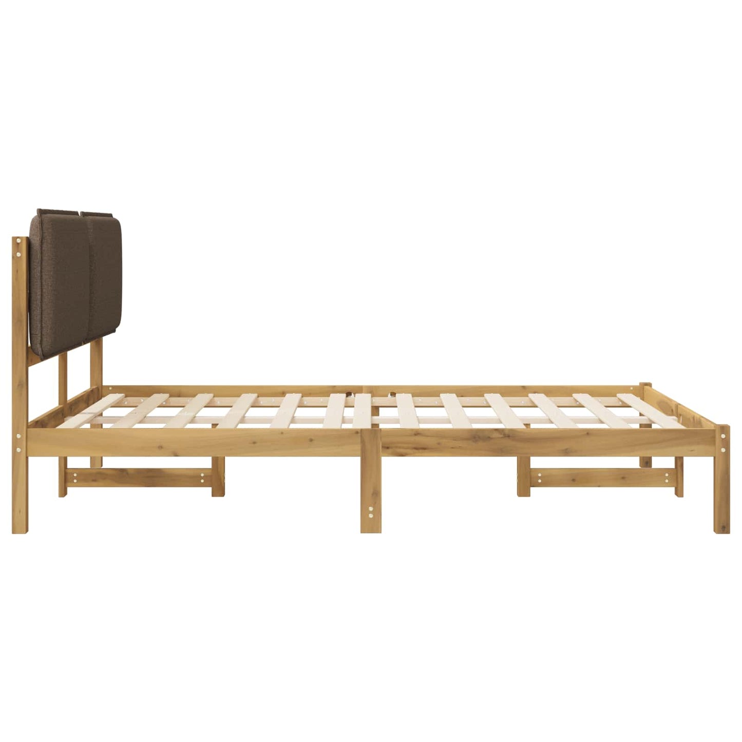 vidaXL Σκελετός Κρεβατιού με Επενδεδυμένο Κεφαλάρι