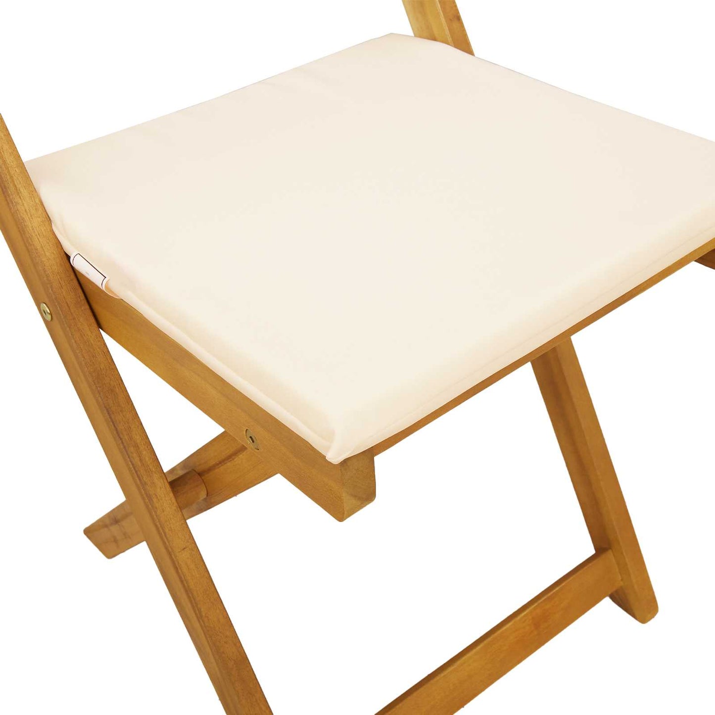vidaXL Καρέκλες εξωτερικής βεράντας 6 pcs Λευκό κρεμ 40 x 53 x 80 εκ