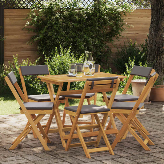 vidaXL Καρέκλες εξωτερικής βεράντας 6 pcs Σκούρο Γκρι 40 x 53 x 80 εκ