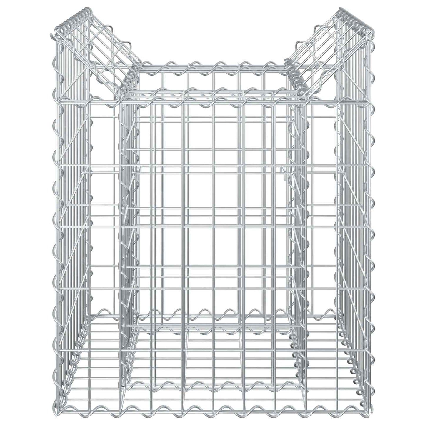 vidaXL Ανασηκωμένο κρεβάτι gabion Ασημί 50 x 50 x 60 cm