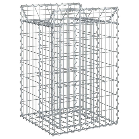 vidaXL Ανασηκωμένο κρεβάτι gabion Ασημί 50 x 50 x 80 cm