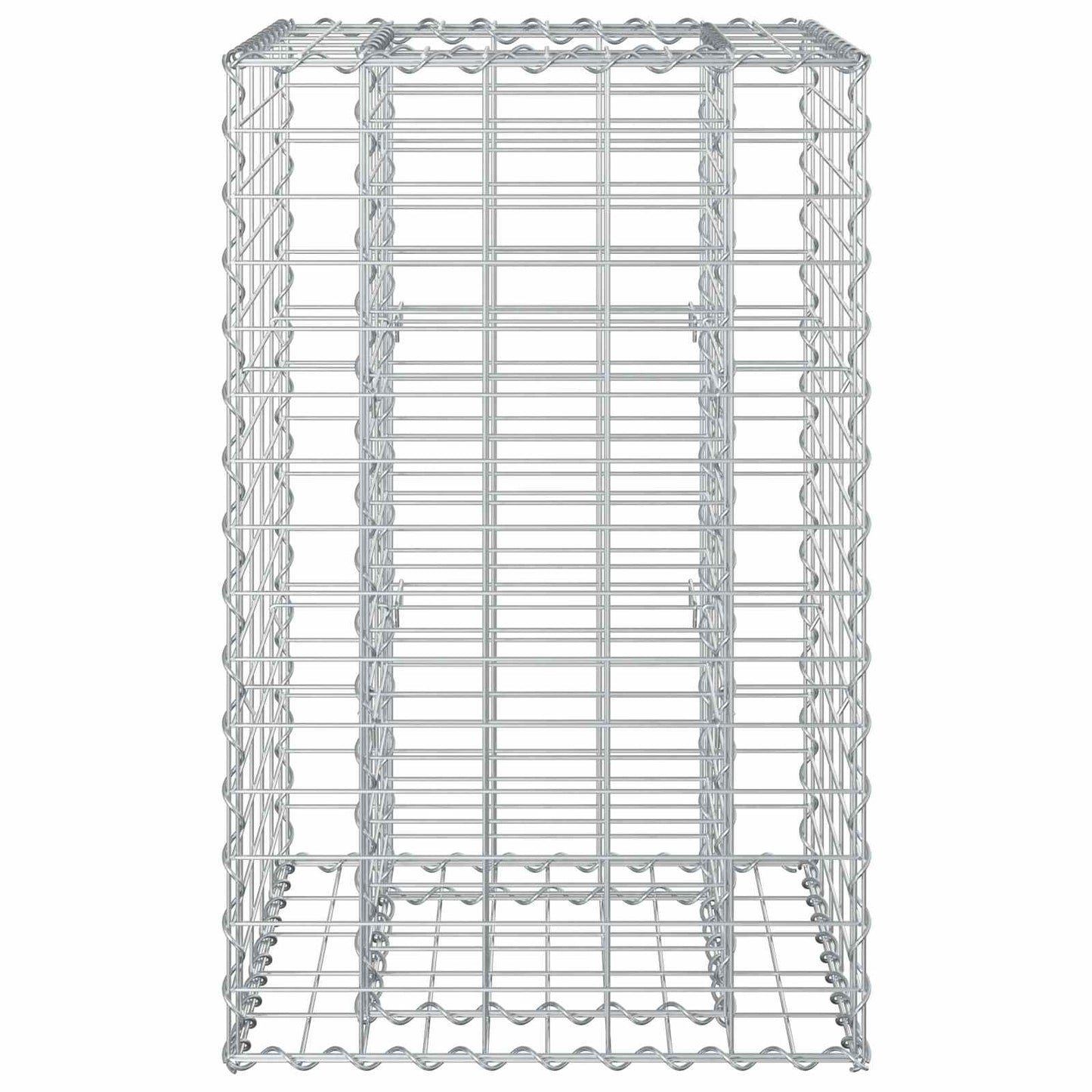 vidaXL Ανασηκωμένο κρεβάτι gabion Ασημί 50 x 50 x 80 cm
