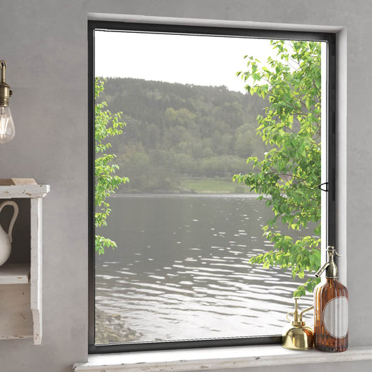 vidaXL Σκηνίδα Εντόμων Για Παράθυρα Ανθρακί 120 x 140 cm