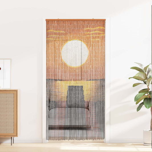 vidaXL Κουρτίνα Πόρτας για Έντομα πολύχρωμο 200 x 100 cm Μπαμπού