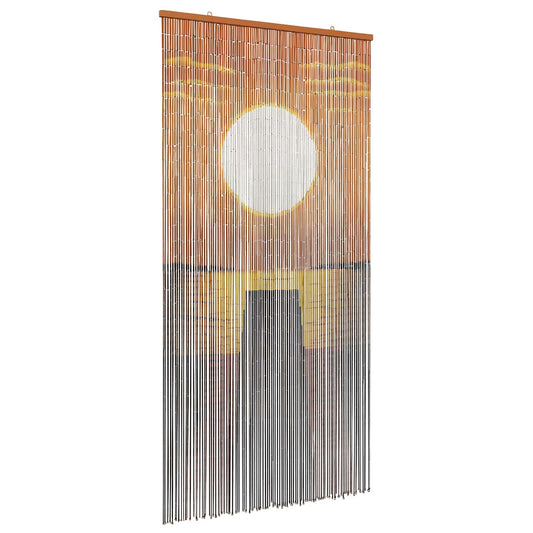 vidaXL Κουρτίνα Πόρτας για Έντομα πολύχρωμο 200 x 100 cm Μπαμπού