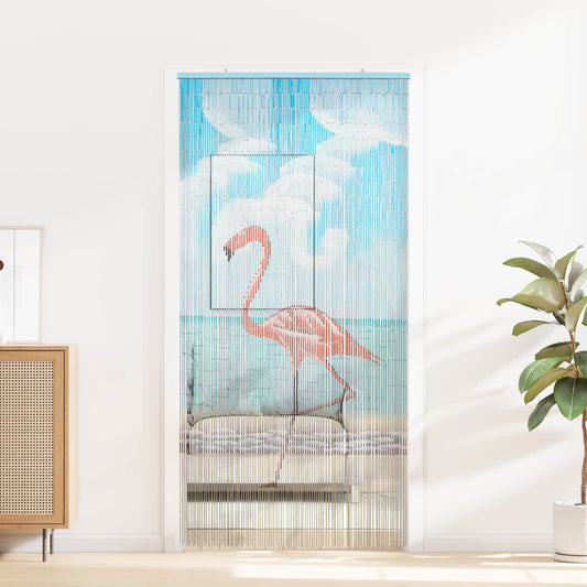 vidaXL Κουρτίνα Πόρτας για Έντομα πολύχρωμο 200 x 100 cm Μπαμπού
