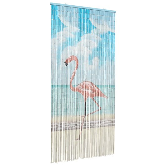vidaXL Κουρτίνα Πόρτας για Έντομα πολύχρωμο 200 x 100 cm Μπαμπού