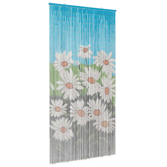 vidaXL Κουρτίνα Πόρτας για Έντομα πολύχρωμο 200 x 100 cm Μπαμπού