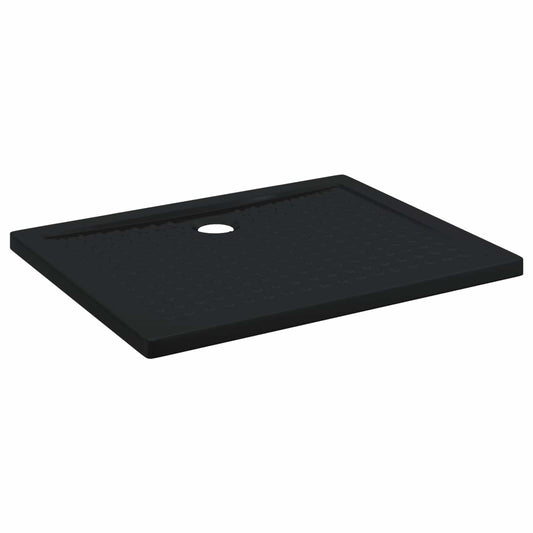 vidaXL Δίσκος Βάσης Ντους με Τρύπες 100 x 80 x 4 εκ ABS Μαύρο
