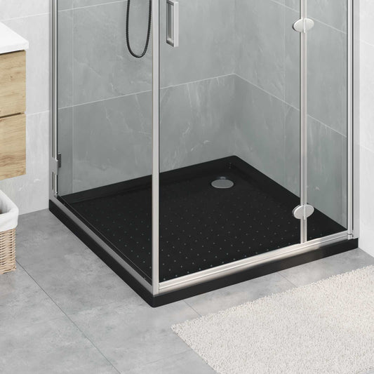 vidaXL Δίσκος Βάσης Ντους με Τρύπες 90 x 90 x 4 cm ABS Μαύρο