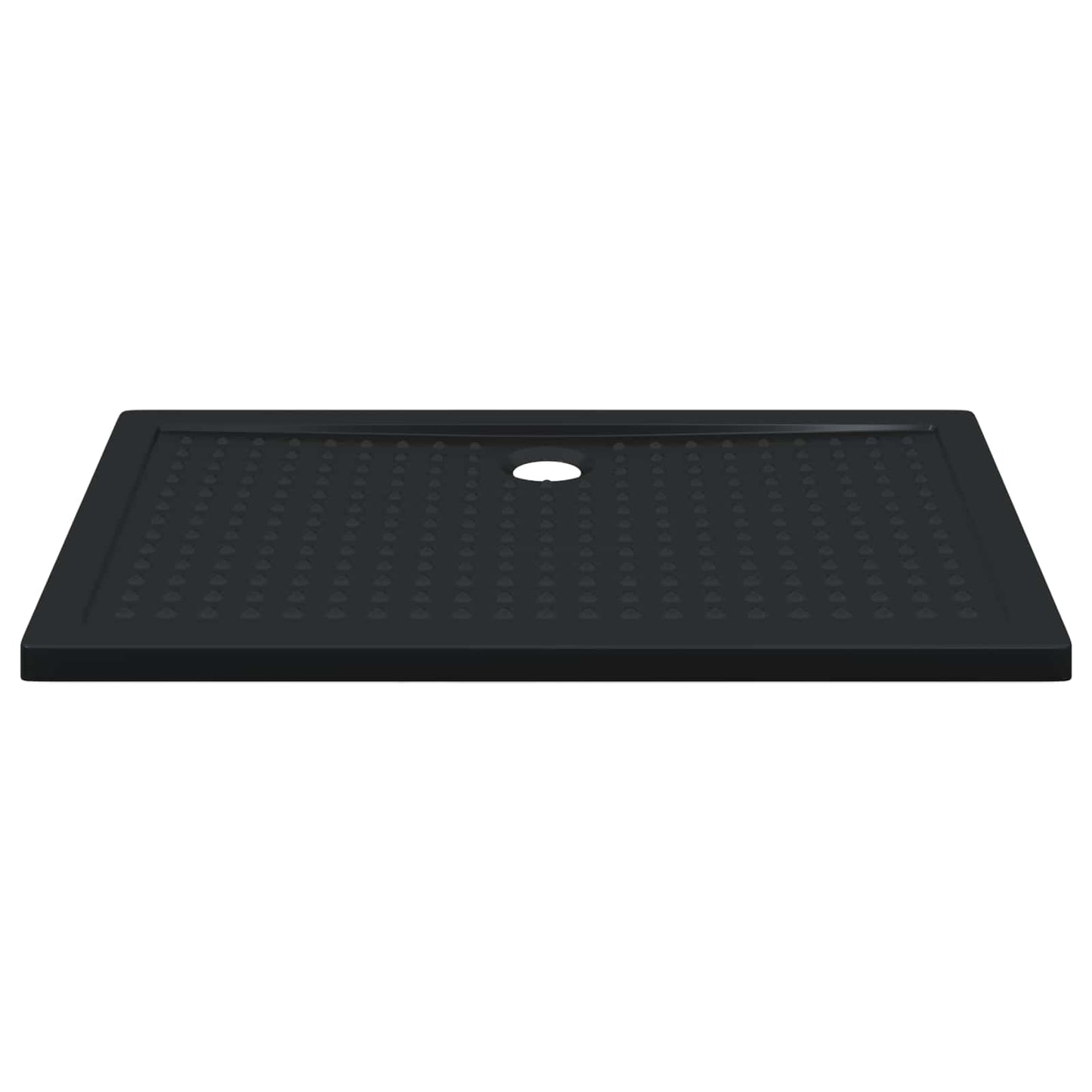 vidaXL Δίσκος Βάσης Ντους με Τρύπες Μαύρο 120 x 80 x 4 εκ. ABS