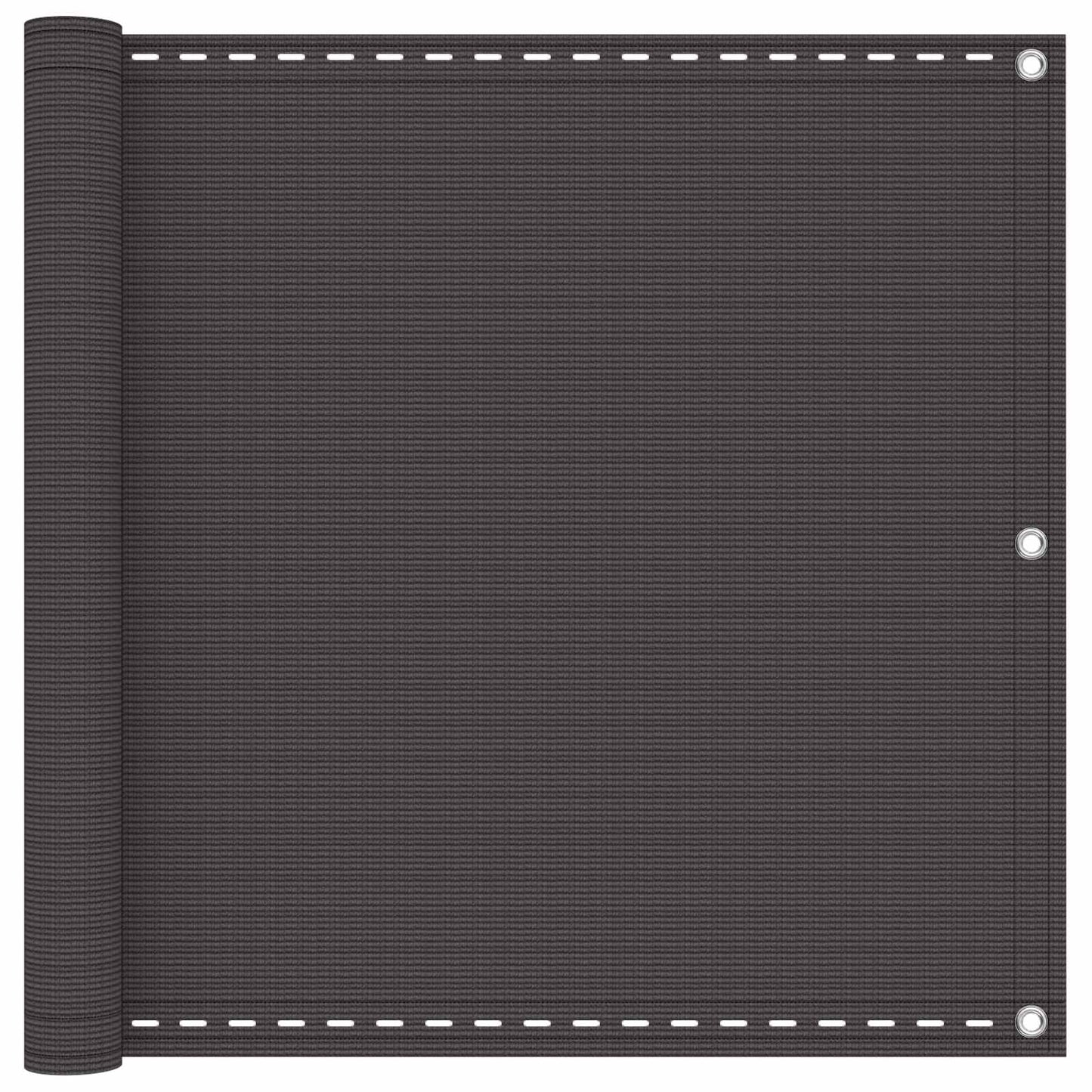vidaXL Οθόνη Μπαλκονιού Ανθρακί 90 x 700 cm HDPE και Αλουμίνιο