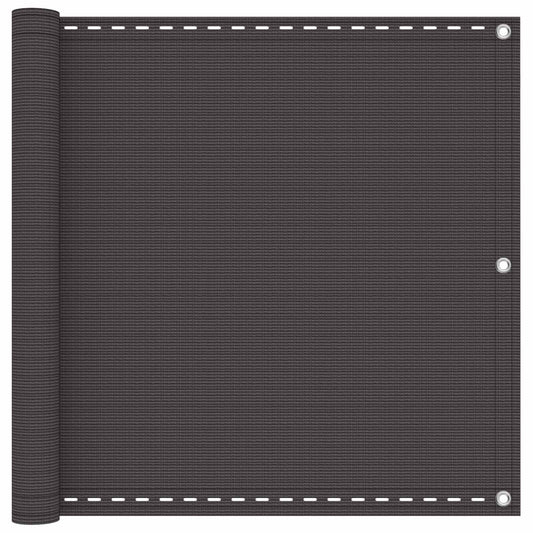vidaXL Οθόνη Μπαλκονιού Ορθογώνιος 90 x 1000 cm HDPE και Αλουμίνιο