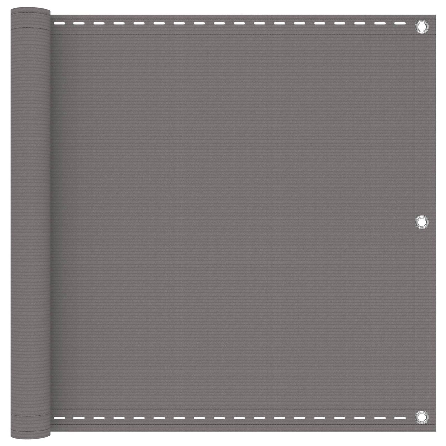 vidaXL Οθόνη Μπαλκονιού Ανοιχτό γκρι 90 x 300 cm HDPE και Αλουμίνιο