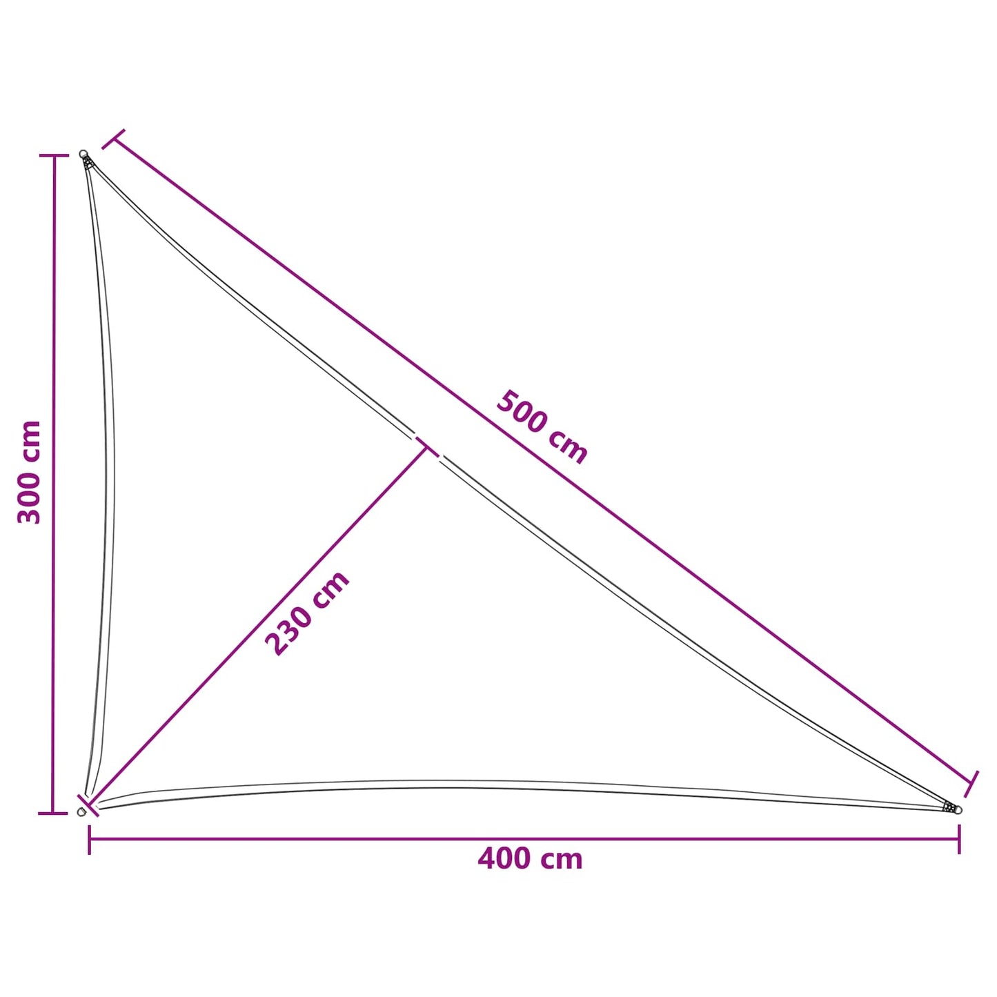 vidaXL Ικανότητα Σκίασης Μπλε και άσπρο 3 x 4 x 5 m HDPE