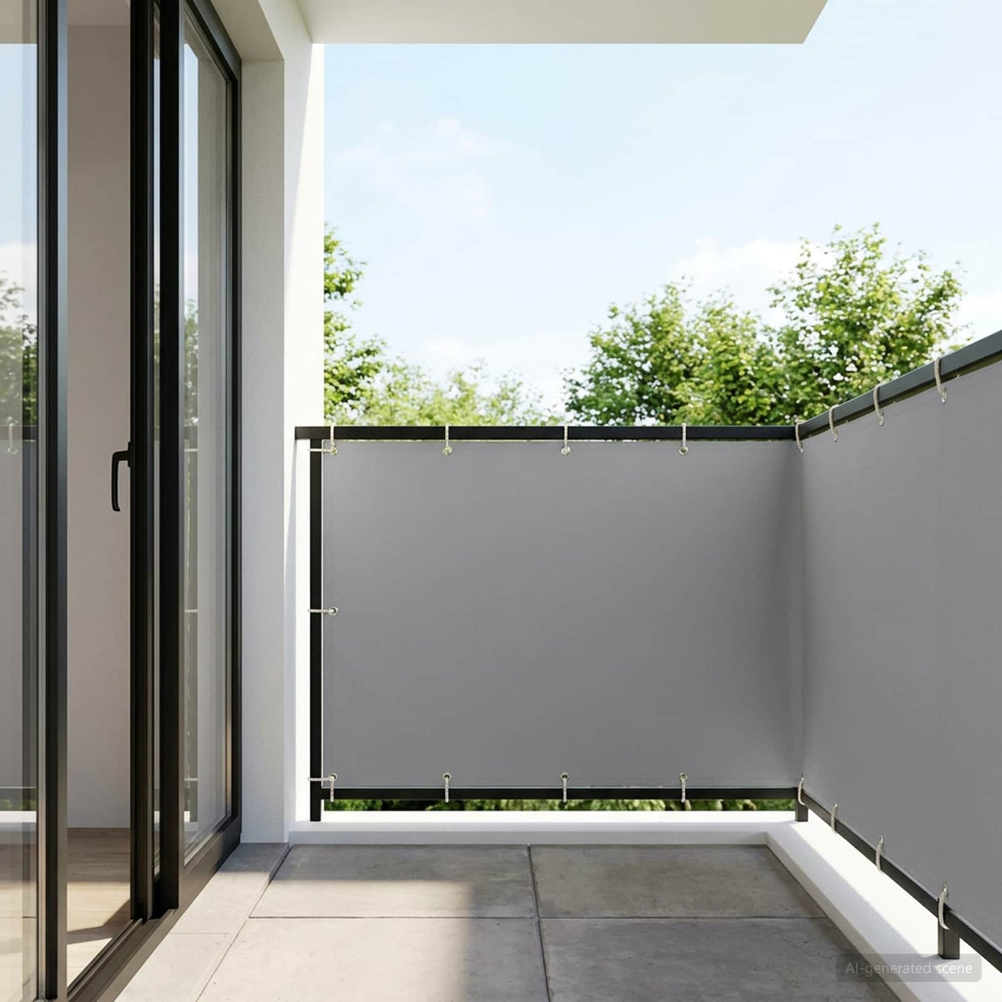 vidaXL Αδιάφανο σκίαστρο μπαλκονιού 150 x 700 cm