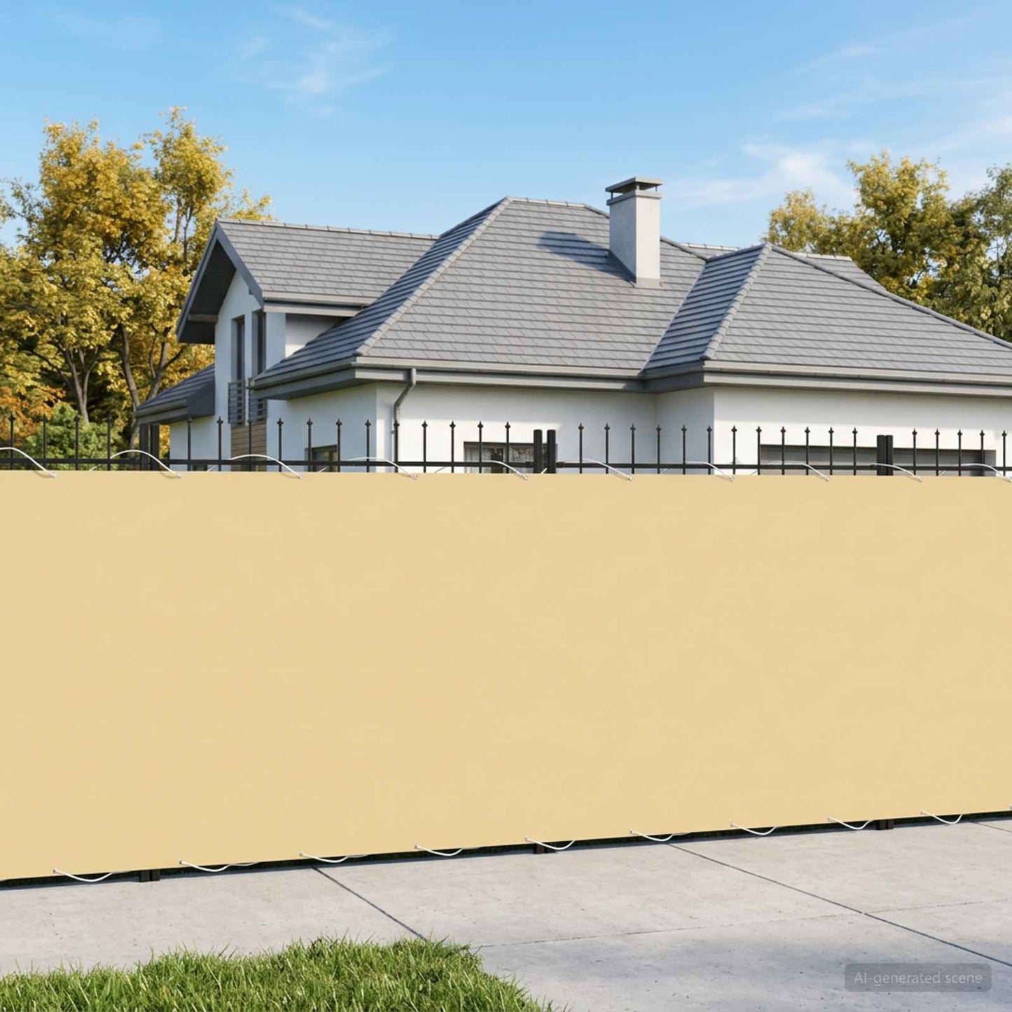 vidaXL Αδιάφανο σκίαστρο μπαλκονιού 150 x 500 cm