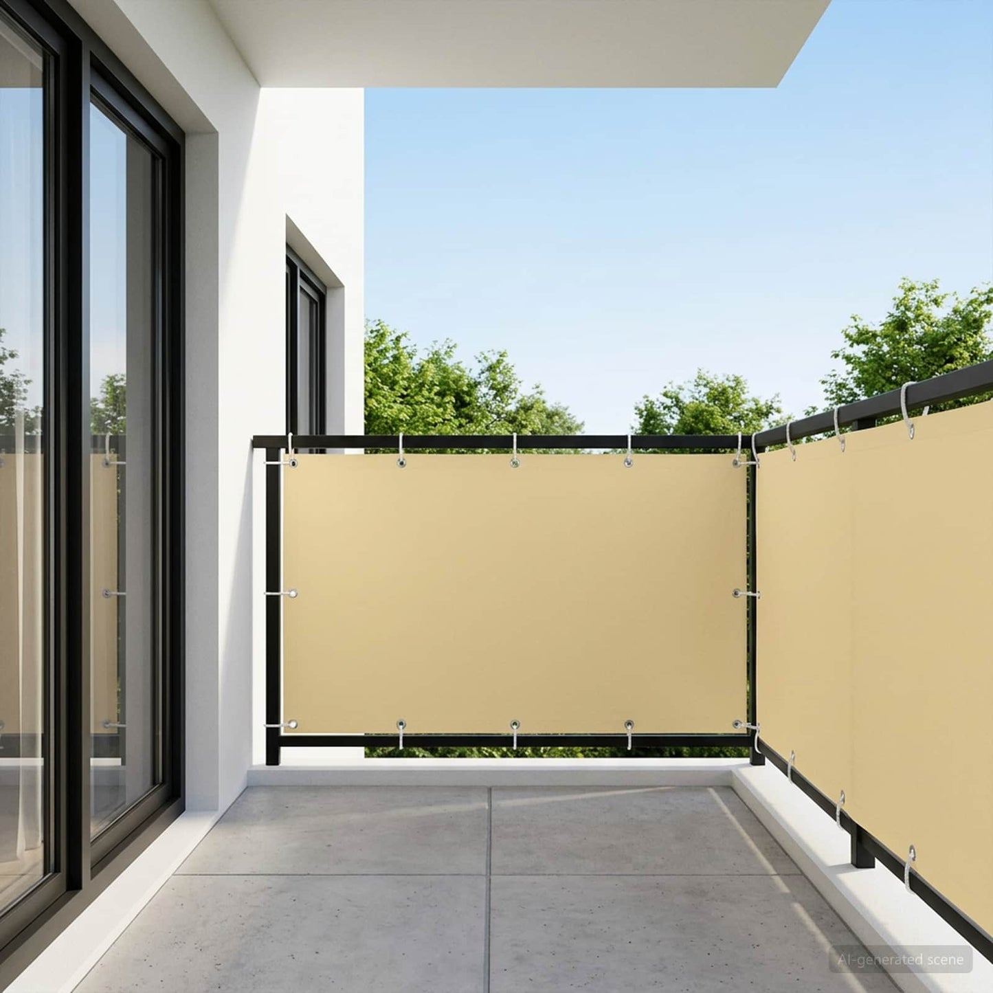 vidaXL Αδιάφανο σκίαστρο μπαλκονιού 150 x 600 cm