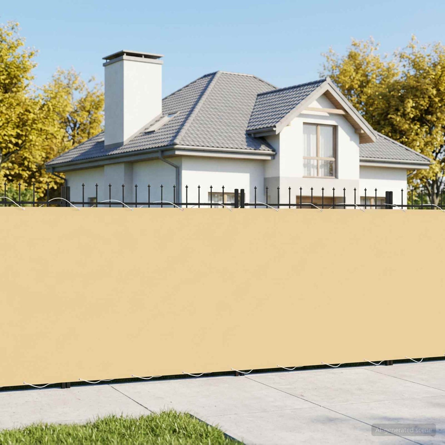 vidaXL Αδιάφανο σκίαστρο μπαλκονιού 180 x 600 cm