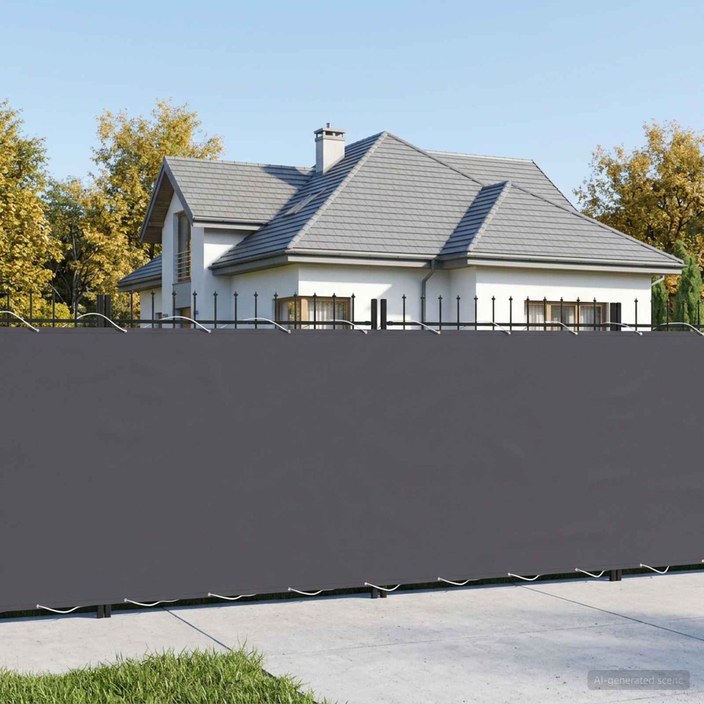 vidaXL Αδιάφανο σκίαστρο μπαλκονιού 150 x 800 cm