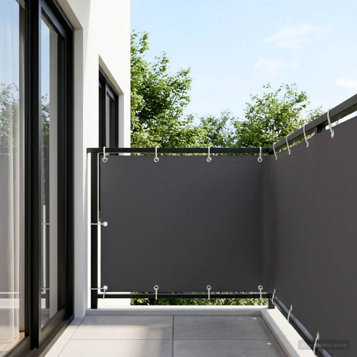 vidaXL Αδιάφανο σκίαστρο μπαλκονιού 150 x 800 cm