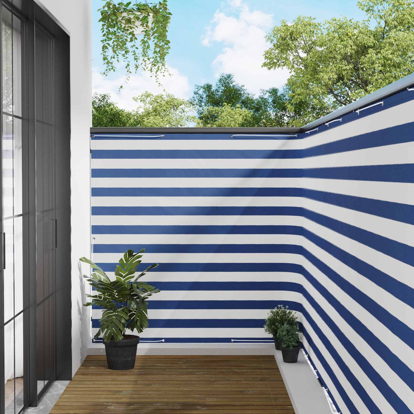 vidaXL Αδιάφανο σκίαστρο μπαλκονιού 150 x 600 cm